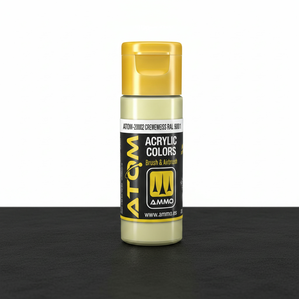 ATOM Color Acrylic Paint Cremeweiss RAL 9001 ATOM-20002