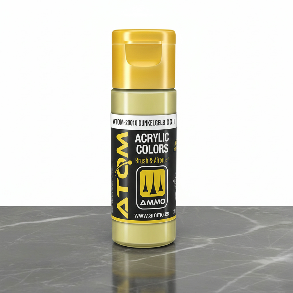 ATOM Color Acrylic Paint Dunkelgelb DG I ATOM-20010