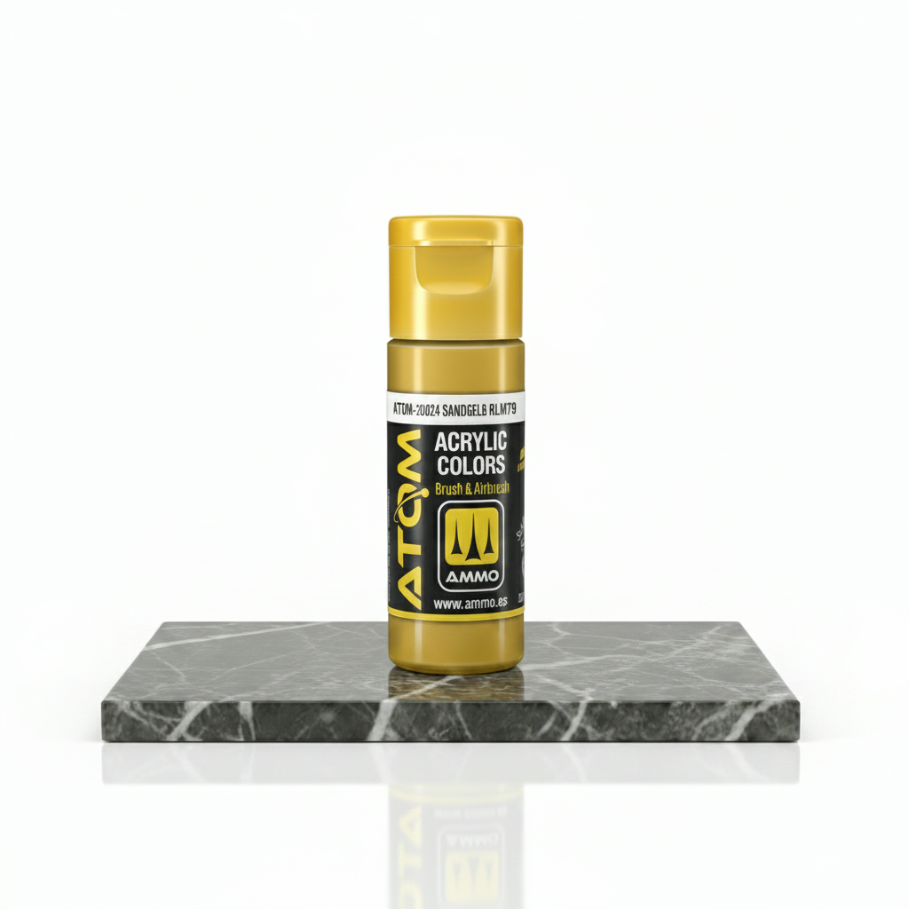 ATOM Color Acrylic Paint Sandgelb RLM79 ATOM-20024