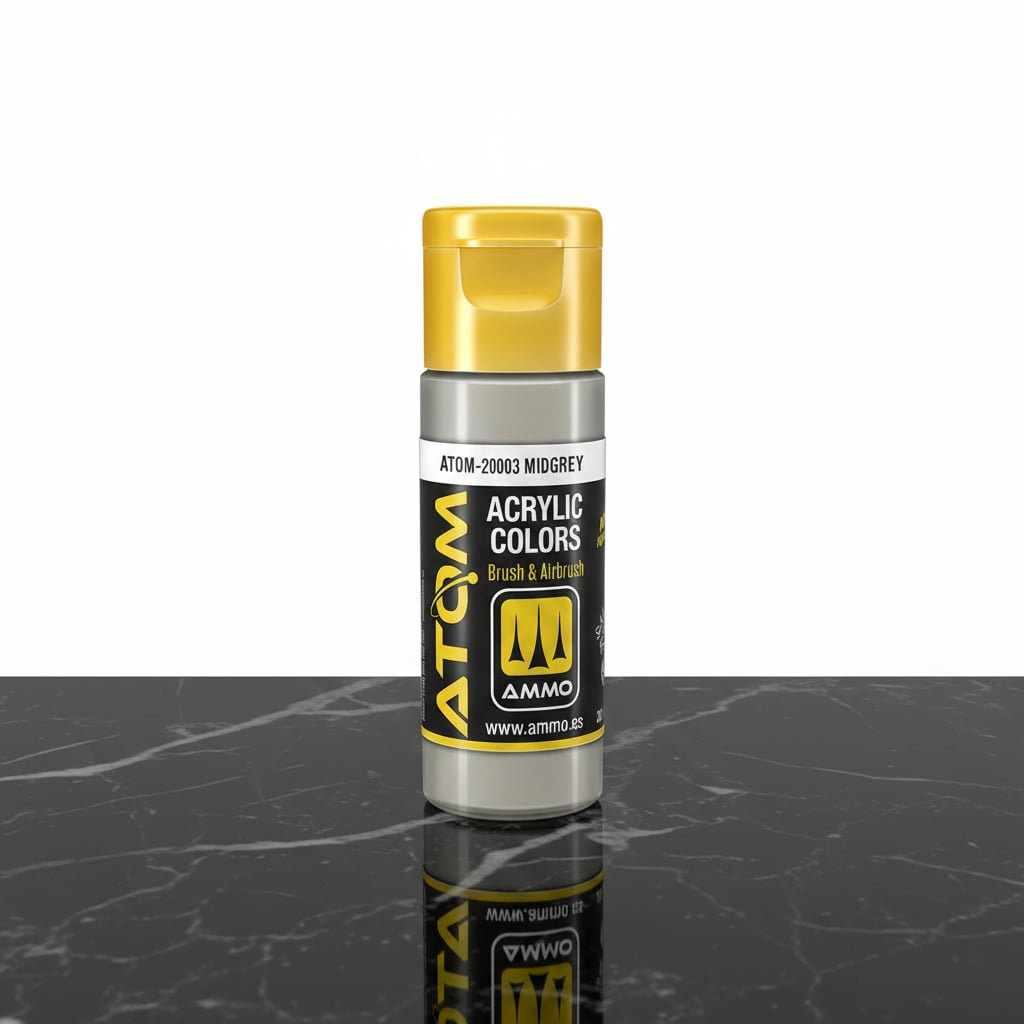 ATOM Color Acrylic Paint Midgrey ATOM-20003