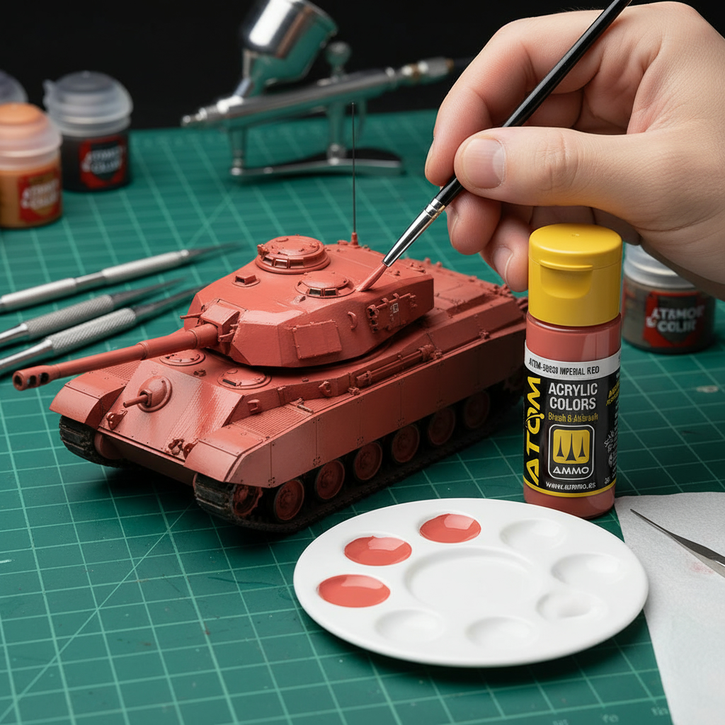 ATOM Color Acrylic Paint Imperial Red ATOM-20030