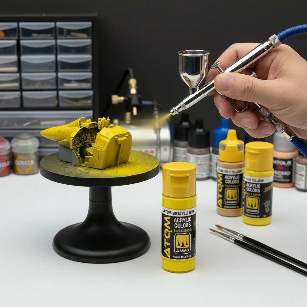ATOM Color Acrylic Paint Yellow ATOM-20018