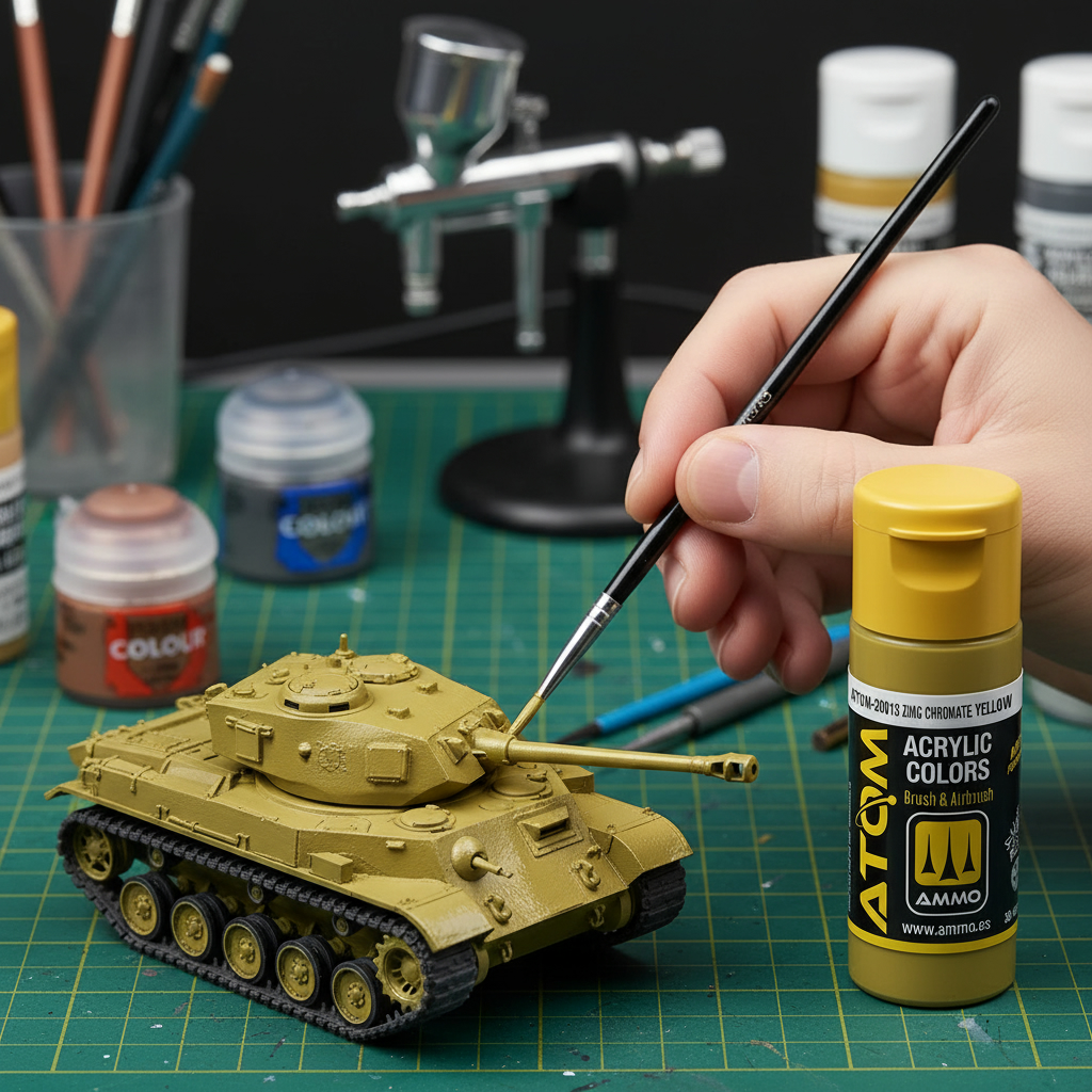 ATOM Color Acrylic Paint Zinc Chromate Yellow ATOM-20013