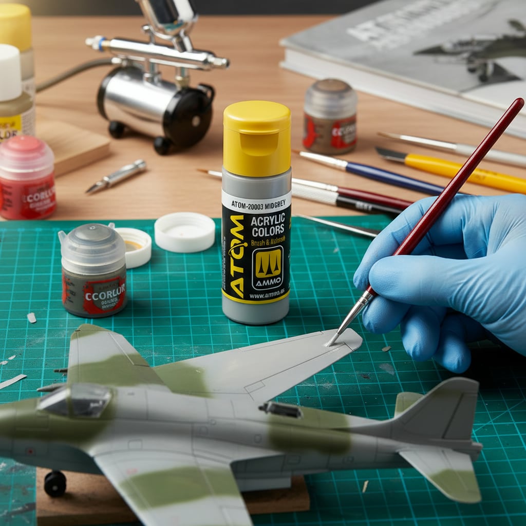 ATOM Color Acrylic Paint Midgrey ATOM-20003