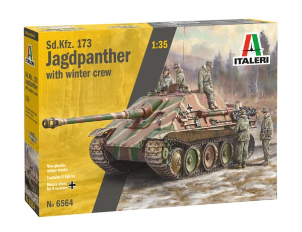 Italeri Sd.Kfz173 Jagdpanther with Winter Crew 1/35 Scale 6564