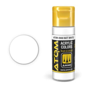 ATOM Color Acrylic Paint Matt White ATOM-20000