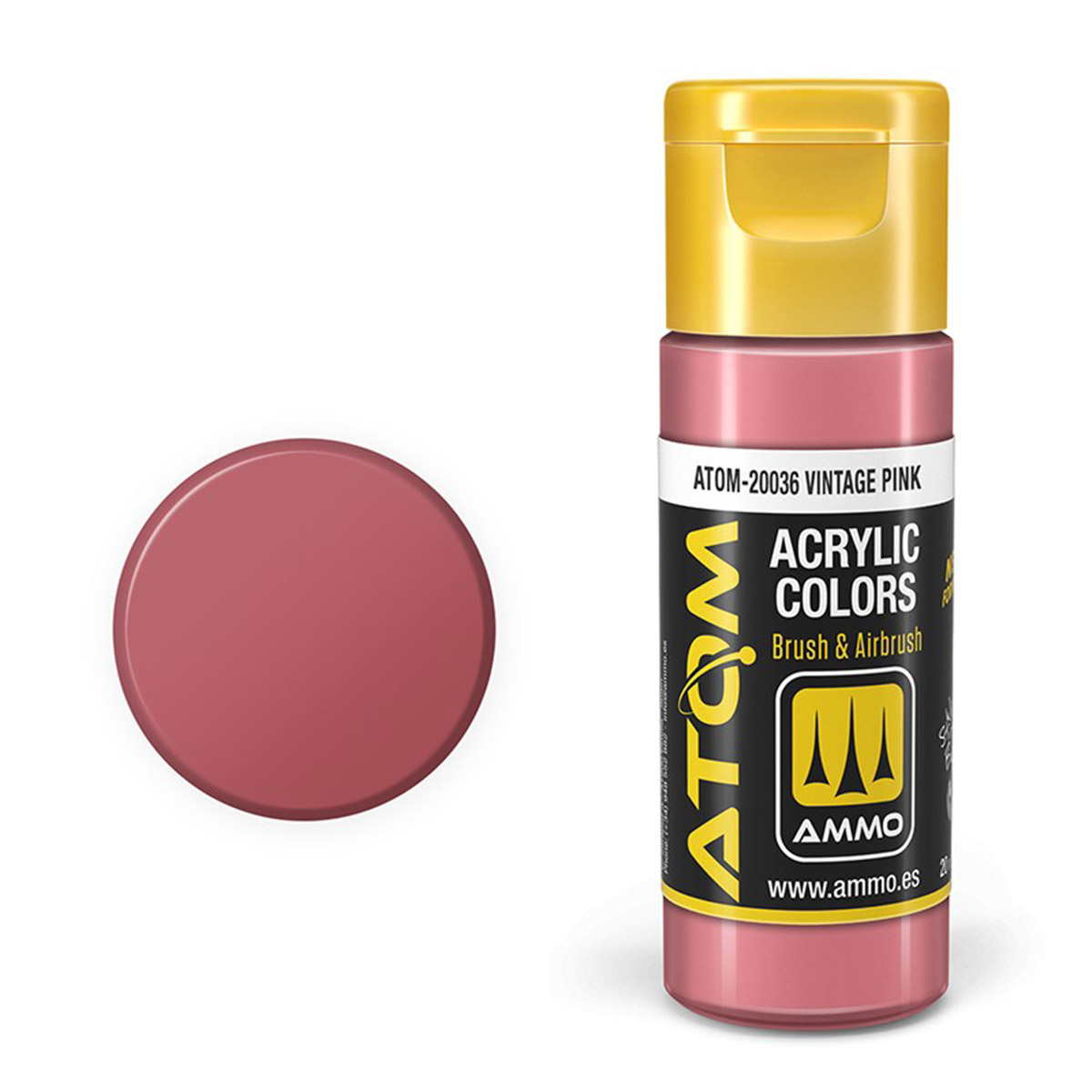 ATOM Color Acrylic Paint Vintage Pink ATOM-20036