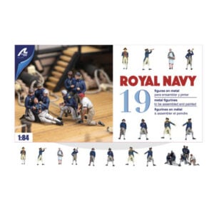 Artesania Latina Set of 19 Metal Figurines Royal Navy Officers 1/84 Scale 22900F1