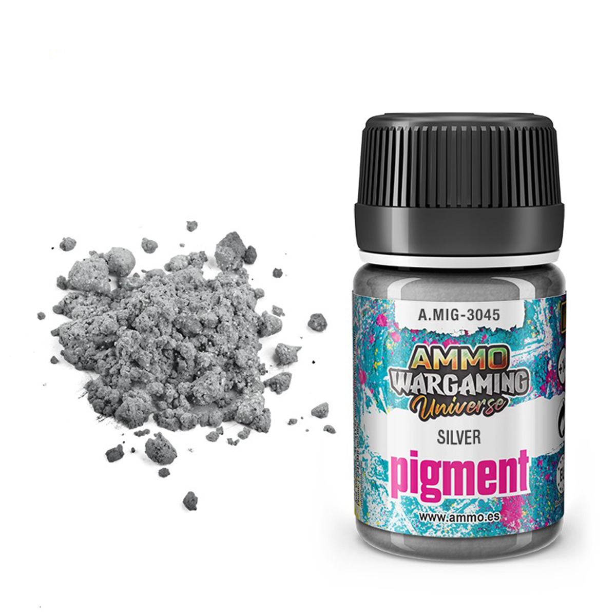 Ammo by Mig Pigment Silver AMIG3045