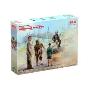 ICM WWII French Tank Crew with 4 Figures 1/35 Scale 35647