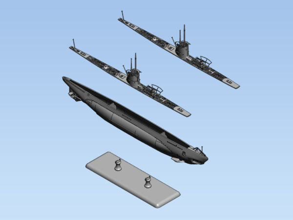 ICM U-Boat Type IIB 1939 German Submarine 1/144 Scale S.009