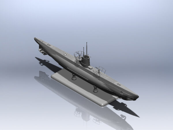ICM U-Boat Type IIB 1943 German Submarine 1/144 Scale S.010