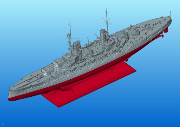 ICM Markgraf Full Hull and Waterline WWI German Battleship 1/700 Scale S.017