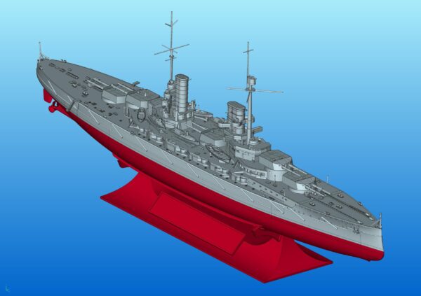 ICM Markgraf Full Hull and Waterline WWI German Battleship 1/700 Scale S.017