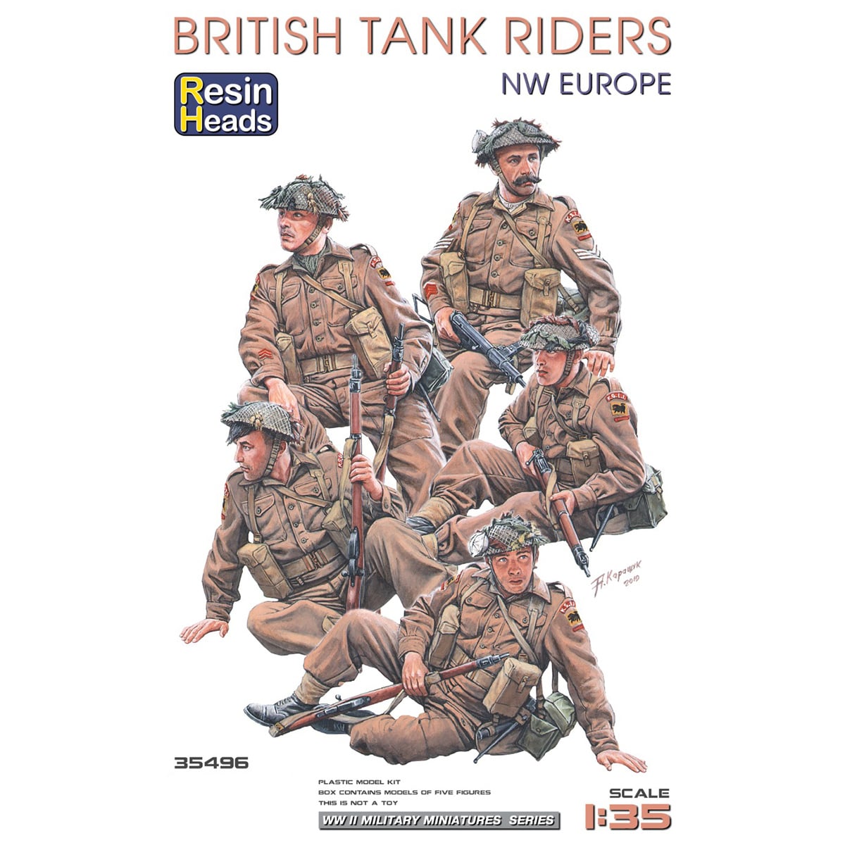 Miniart British Tank Riders NW Europe Set of 5 1/35 Scale 35496