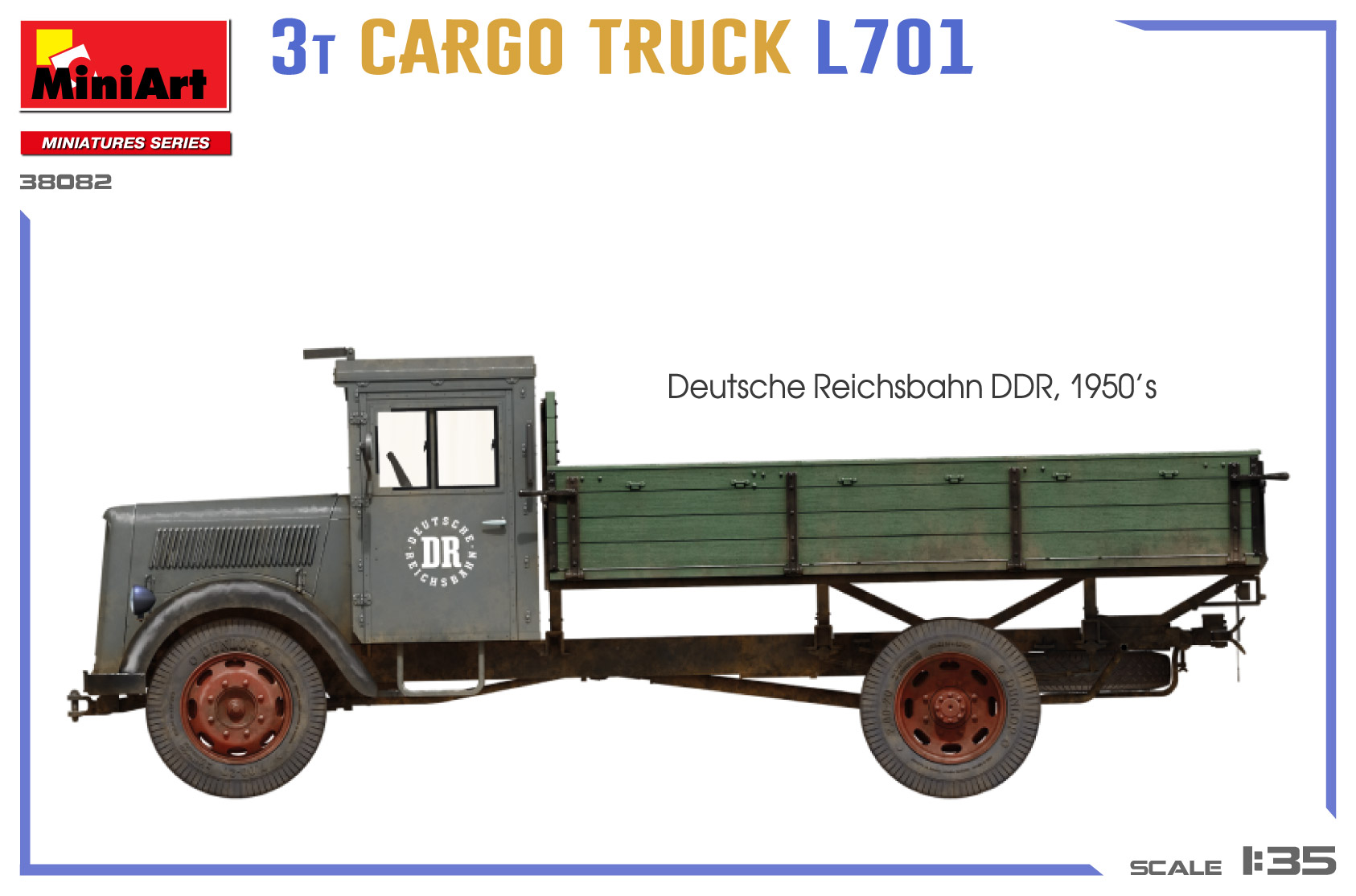 Miniart 3T Cargo Truck L701 1/35 Scale 38082