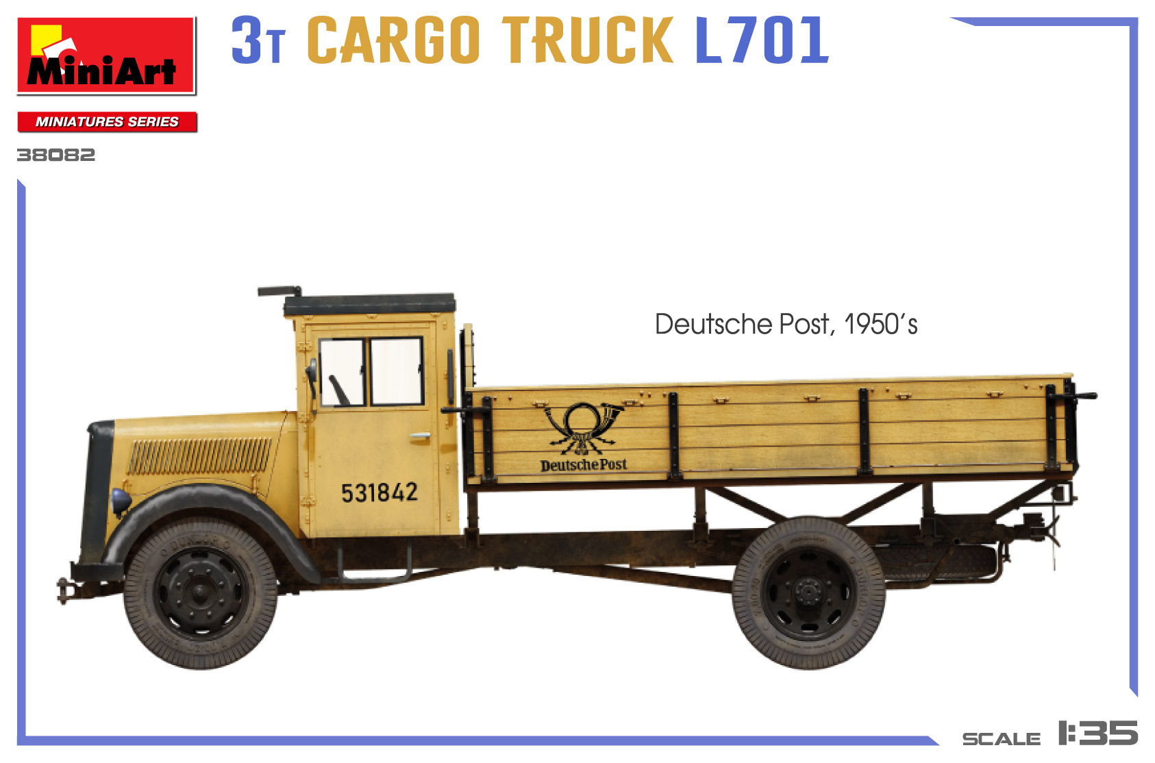 Miniart 3T Cargo Truck L701 1/35 Scale 38082
