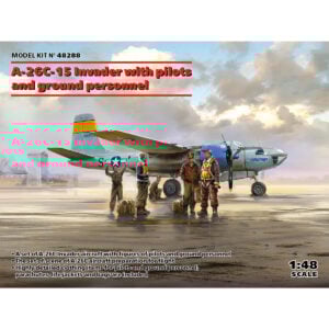 ICM A-26C-15 Invader with Pilots and Ground Personnel 1/48 Scale 48288