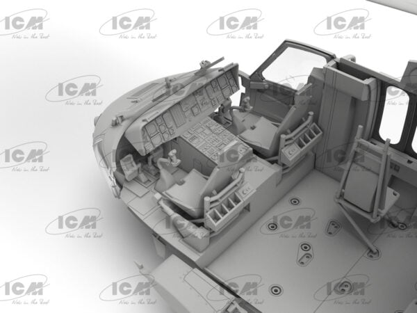 ICM UH-60A Black Hawk US Military Transport Helicopter 1/48 Scale 48361