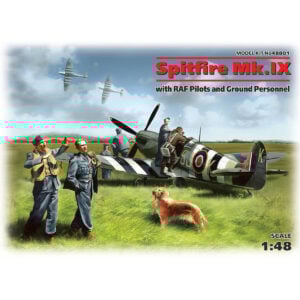 ICM Spitfire Mk.IX with RAF Pilots and Ground Personnel 1/48 Scale 48801