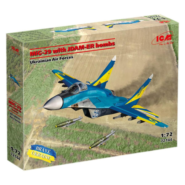 ICM MiG-29 of Uktrainian Air Forces with JDAM-ER Bombs 1/72 Scale 72144