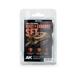 AK Interactive Liquid Pigments Rust and Exhaust Set of 3 AK14031