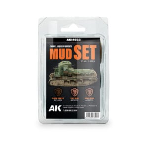 AK Interactive Liquid Pigments Mud Set of 3 AK14033