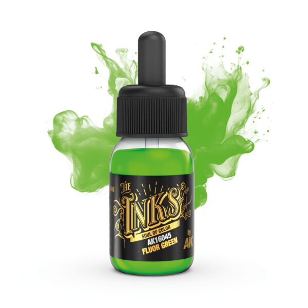 AK Interactive The Inks Fluor Green 30ml AK16045