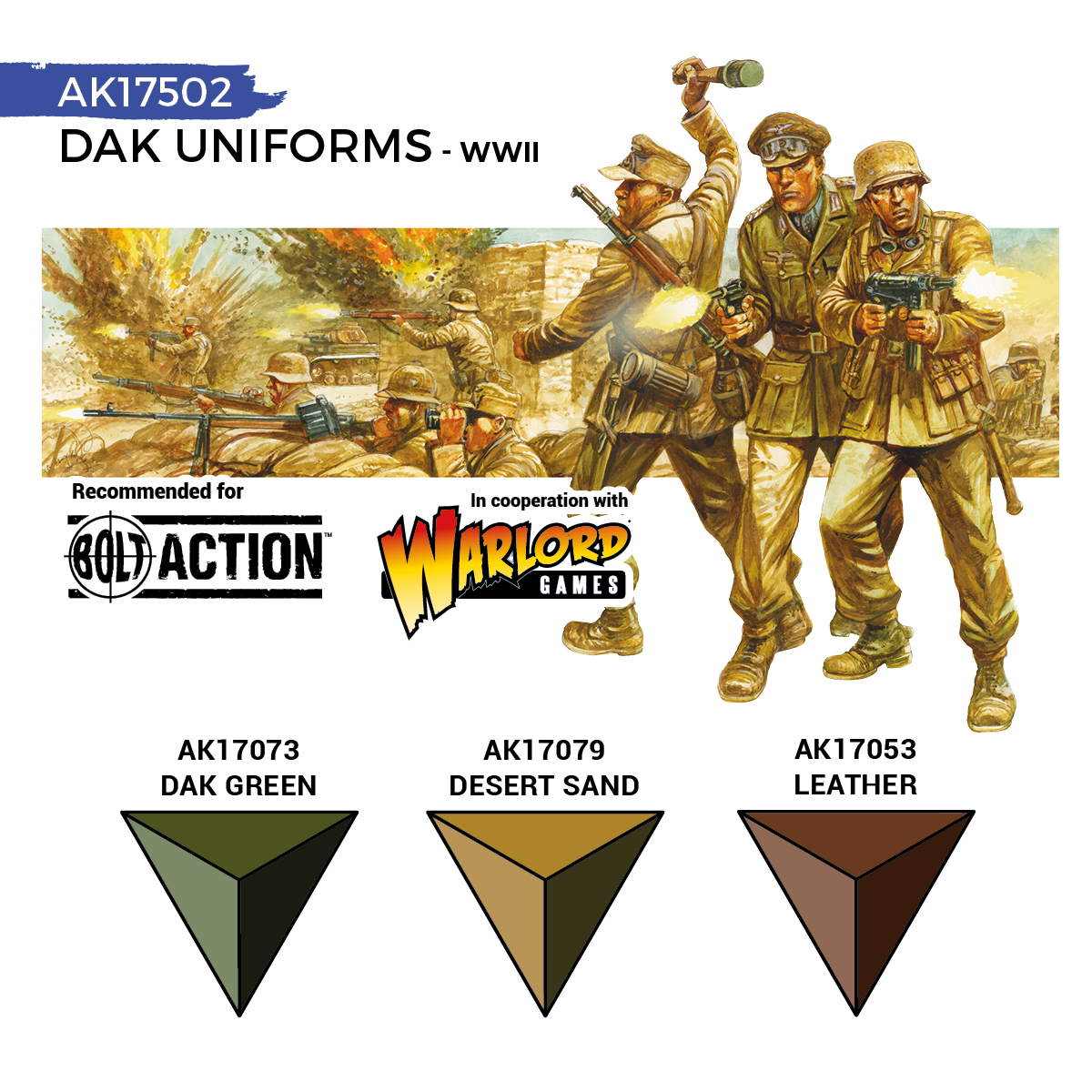 AK Interactive Quick Gen Dak Uniforms Set of 3 AK17502