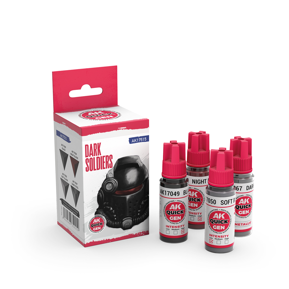 AK Interactive Quick Gen Dark Soldiers Set of 4 AK17515