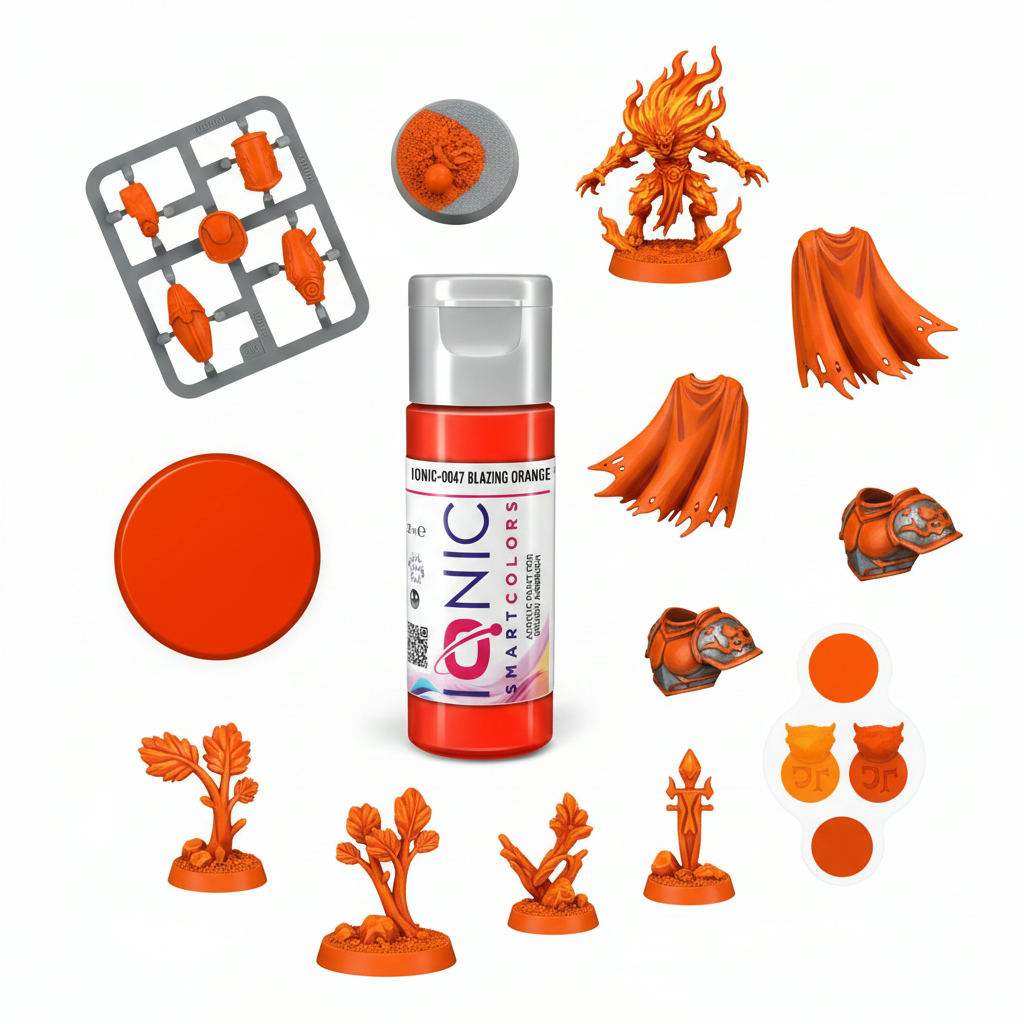 Ionic Blazing Orange Smart Acrylic Paint 20ml IONIC-0047