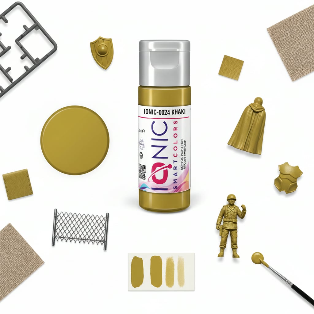 Ionic Khaki Smart Acrylic Paint 20ml IONIC-0024