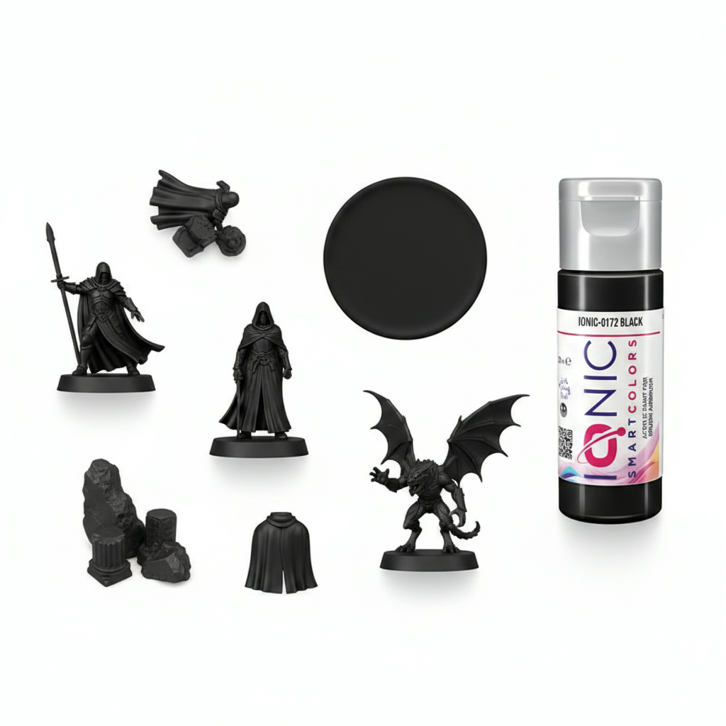 Ionic Black Smart Acrylic Paint 20ml IONIC-0172