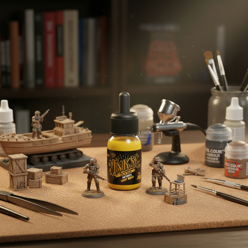 AK Interactive The Inks Light Wood 30ml AK16053