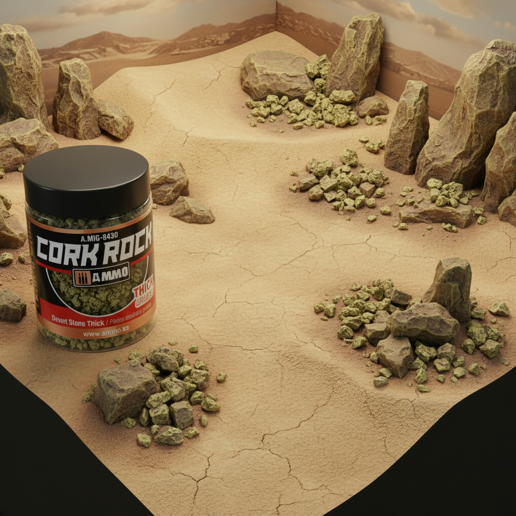Ammo by Mig Terraform Cork Rock Desert Stone Thick 100ml AMIG8430