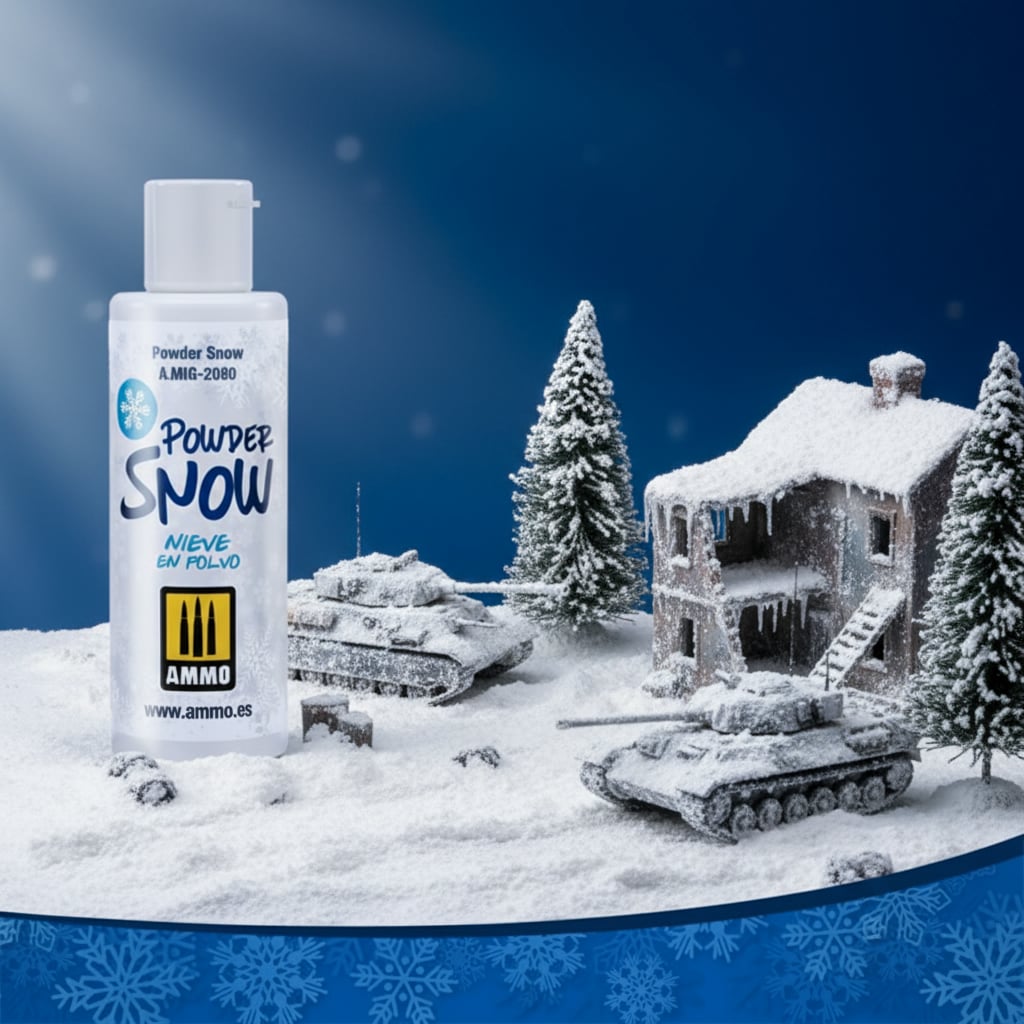 Ammo by Mig Powder Snow Dioramas 60ml AMIG2080
