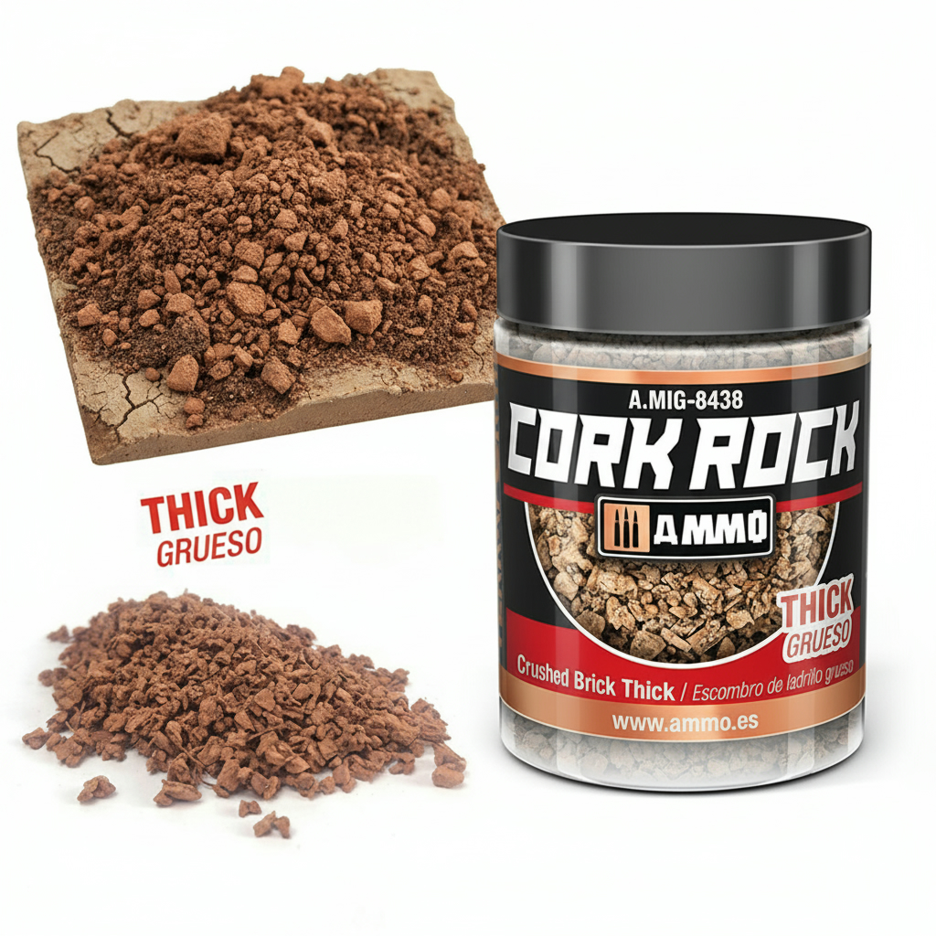 Ammo by Mig Terraform Cork Rock Crushed Brick Thick 100ml AMIG8438