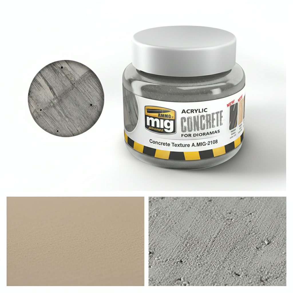 Ammo by Mig Concrete Dioramas 250ml AMIG2108