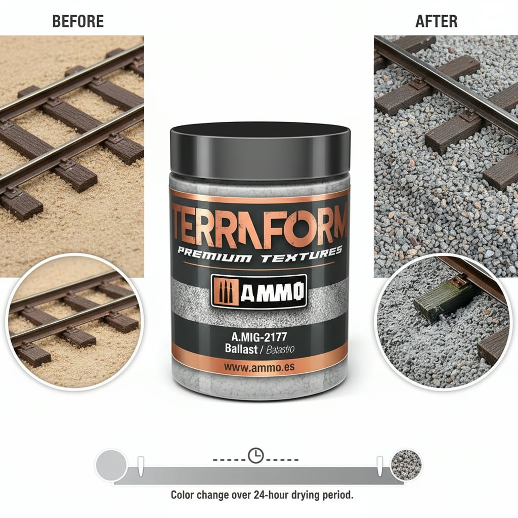 Ammo by Mig Terraform Ballast Dioramas 100ml AMIG2177