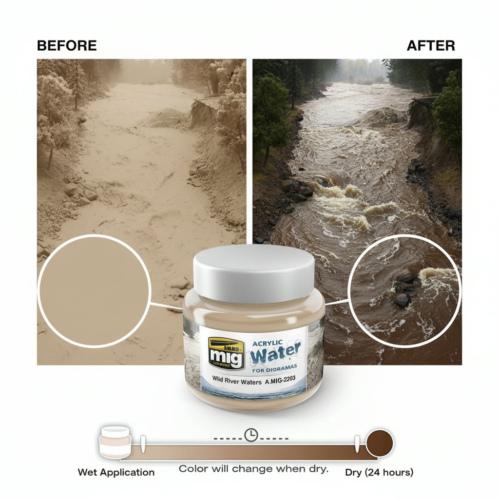 Ammo by Mig Wild River Waters Dioramas 250ml AMIG2203