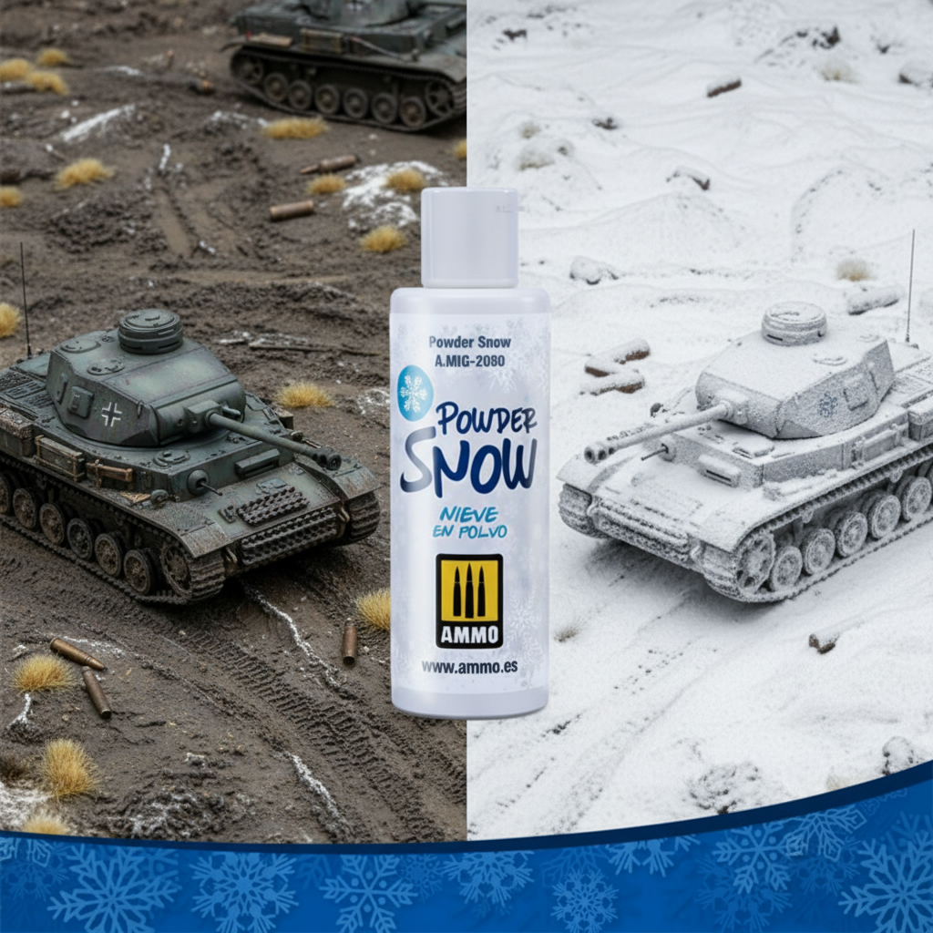 Ammo by Mig Powder Snow Dioramas 60ml AMIG2080