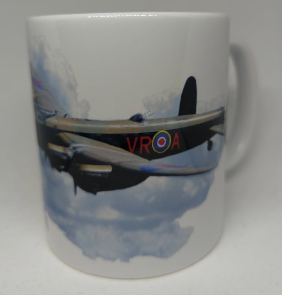 Lancaster MK.X Bomber Coffee Mug White with Specs 11oz SUP-MUGLANSPE-MKX