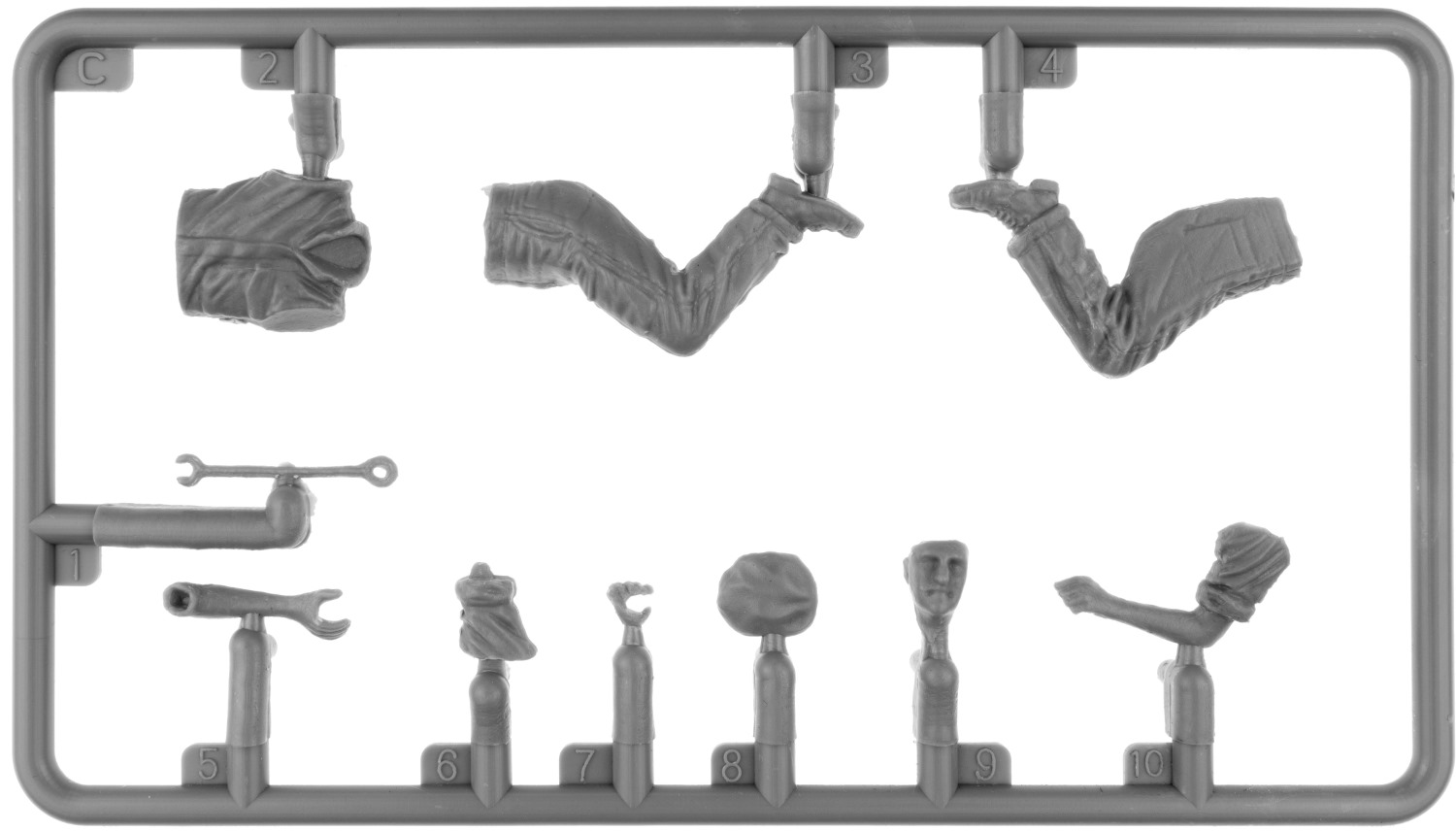 Miniart Bristish Tank Repair Crew Set of 4 1/35 Scale 35489