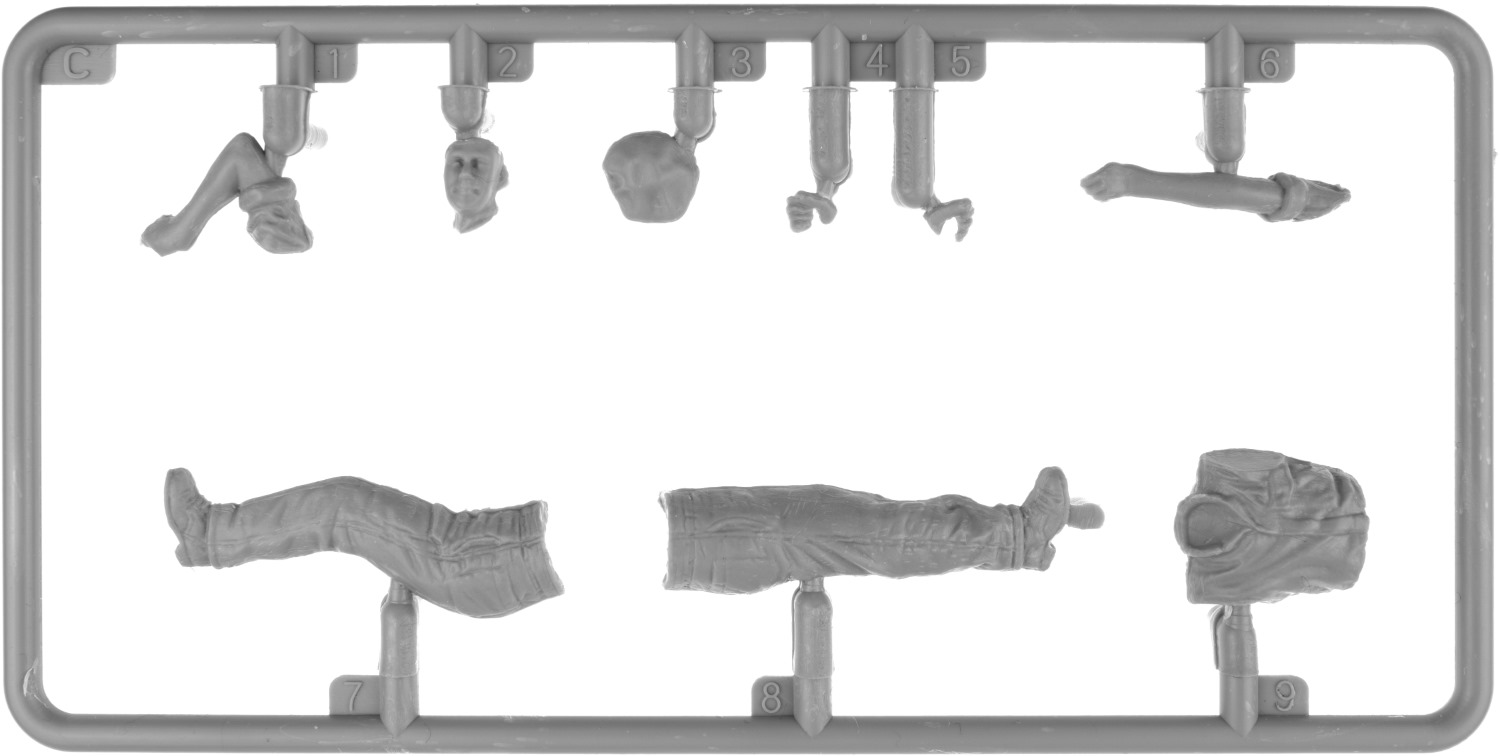 Miniart Bristish Tank Repair Crew Set of 4 1/35 Scale 35489