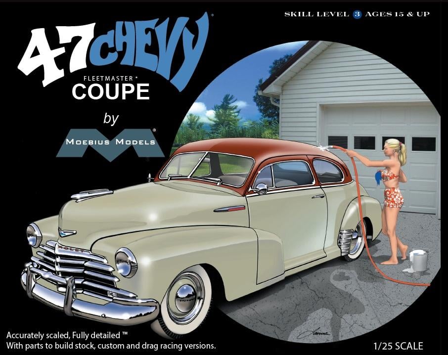 Moebius 1947 Chevrolet Fleetmaster Coupe 1/25 Scale 2302