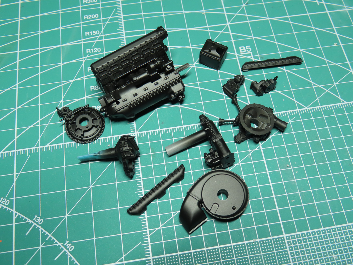Painted with Mr Color C92 Semi-Gloss Black
