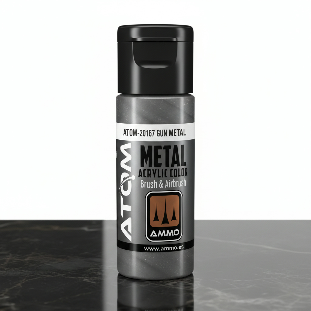 ATOM Metallic Acrylic Paint Gun Metal ATOM-20167