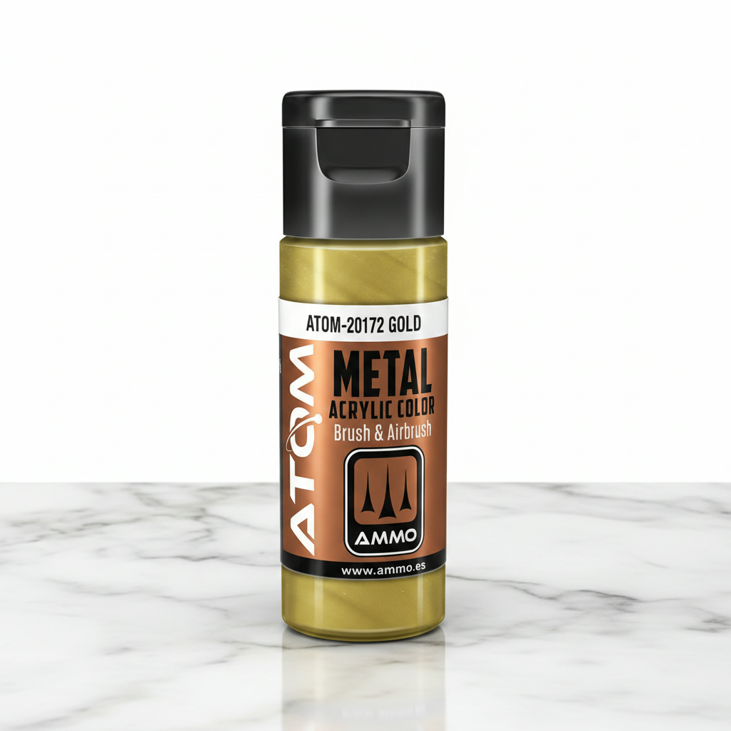 ATOM Metallic Acrylic Paint Gold ATOM-20172