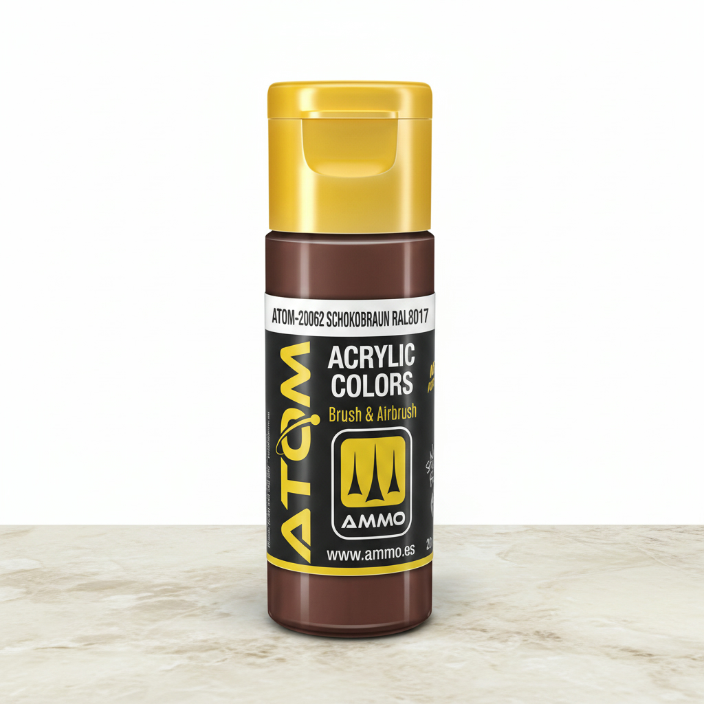 ATOM Color Acrylic Paint Schokobraun RAL 8017 ATOM-20062