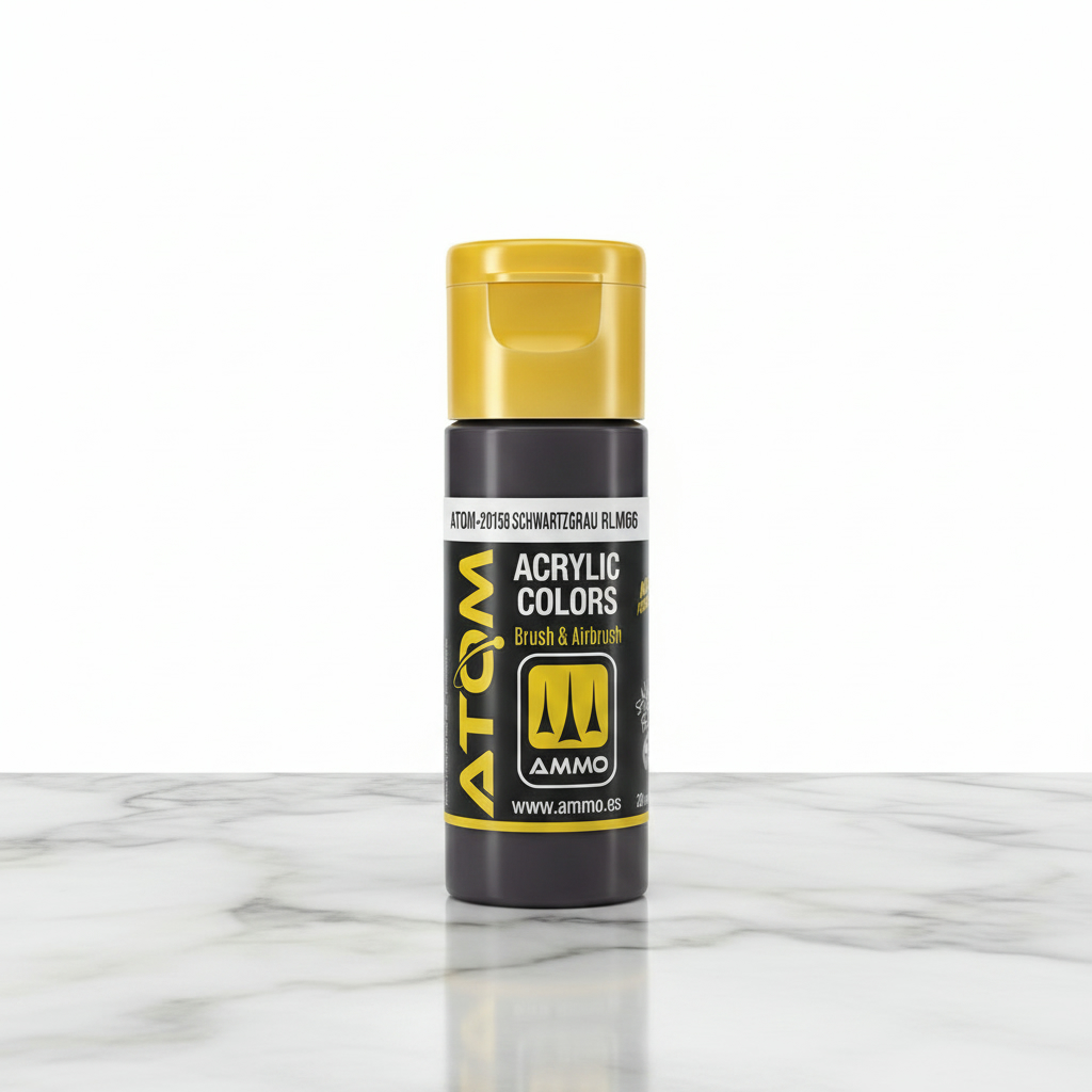 ATOM Color Acrylic Paint Schwartzgrau RLM66 ATOM-20158